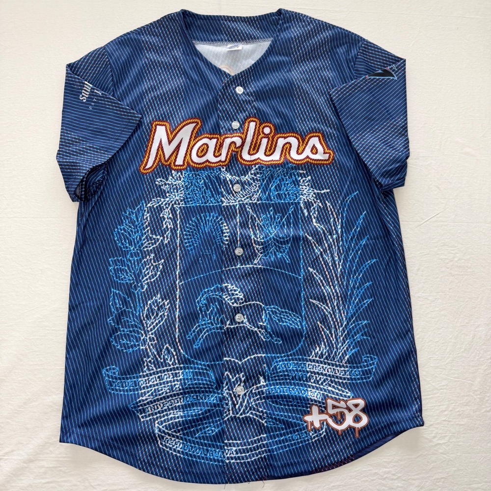 Miami Marlins 2026 Venezuelan Heritage +58 Arlex Campos Jersey Adult M Giveaway